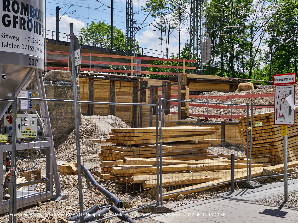 14.05.2022 - Neubau der Eisenbahnbrücke in der Balanstraße
