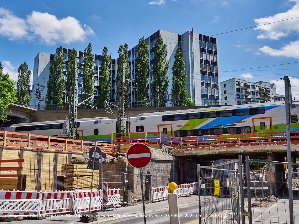 14.05.2022 - Neubau der Eisenbahnbrücke in der Balanstraße