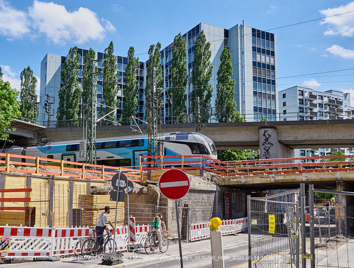14.05.2022 - Neubau der Eisenbahnbrücke in der Balanstraße