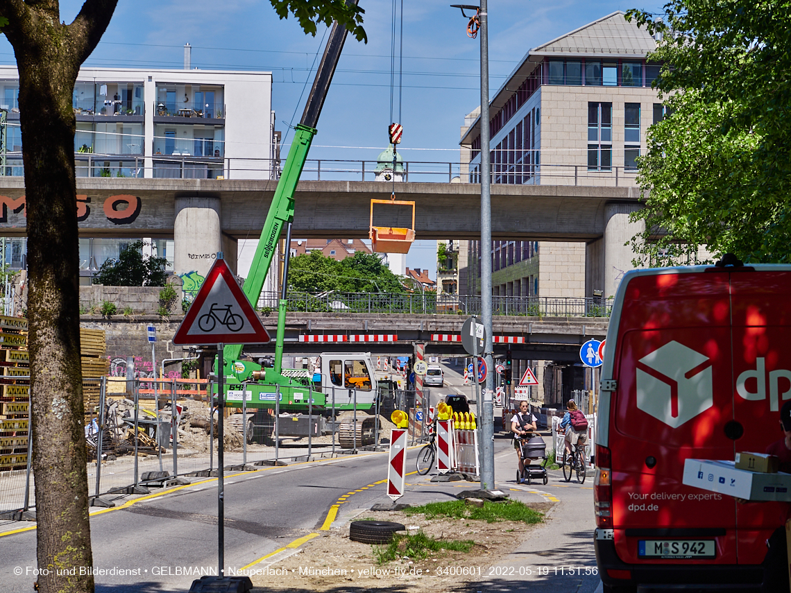 19.05.2022 - Neubau der Eisenbahnbrücke in der Balanstraße