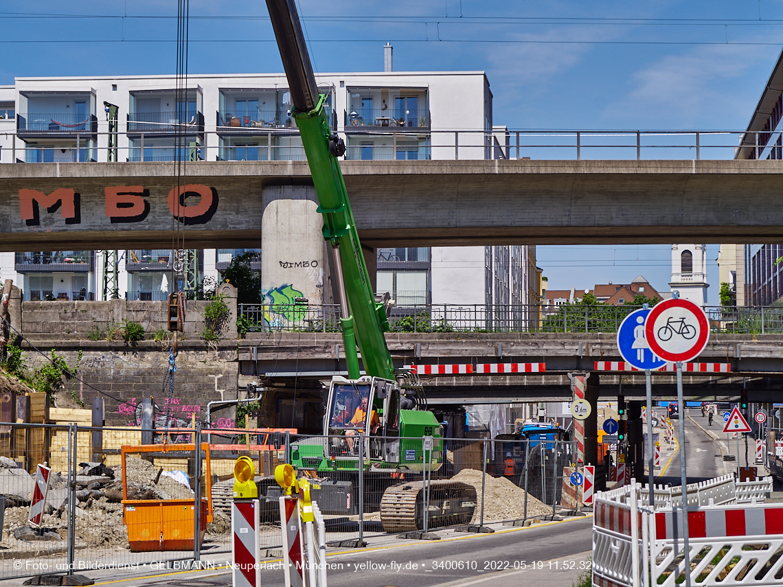 19.05.2022 - Neubau der Eisenbahnbrücke in der Balanstraße