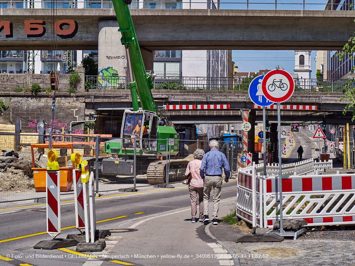 19.05.2022 - Neubau der Eisenbahnbrücke in der Balanstraße