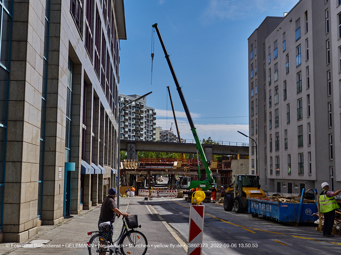 06.09.2022 - Neubau der Eisenbahnbrücke in der Balanstraße