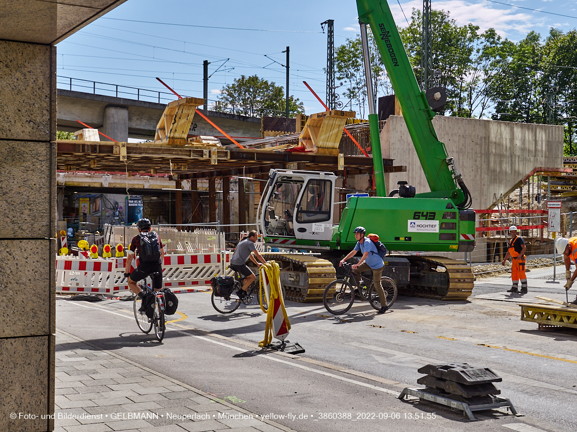 06.09.2022 - Neubau der Eisenbahnbrücke in der Balanstraße