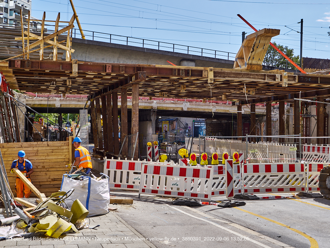 06.09.2022 - Neubau der Eisenbahnbrücke in der Balanstraße