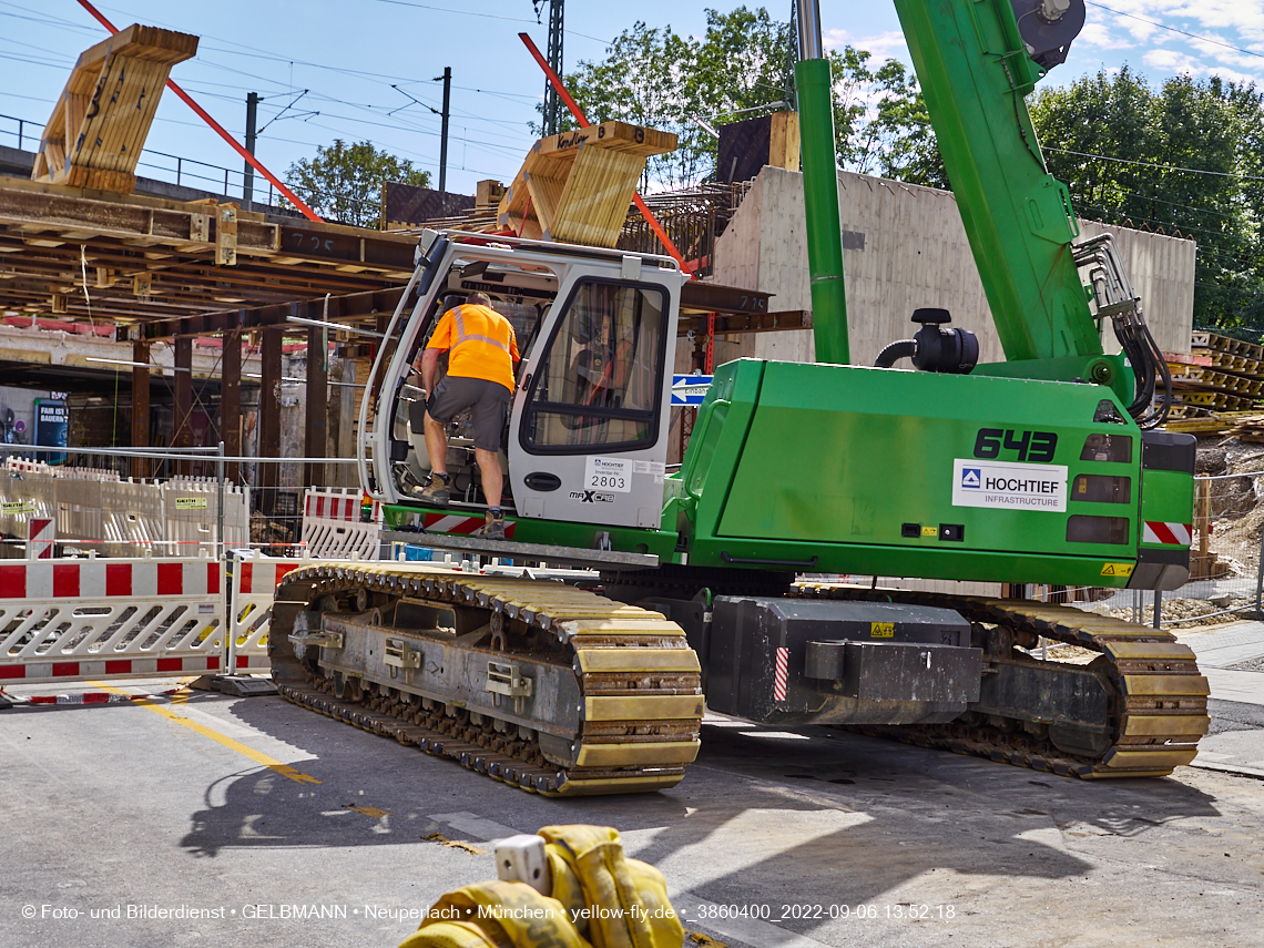 06.09.2022 - Neubau der Eisenbahnbrücke in der Balanstraße