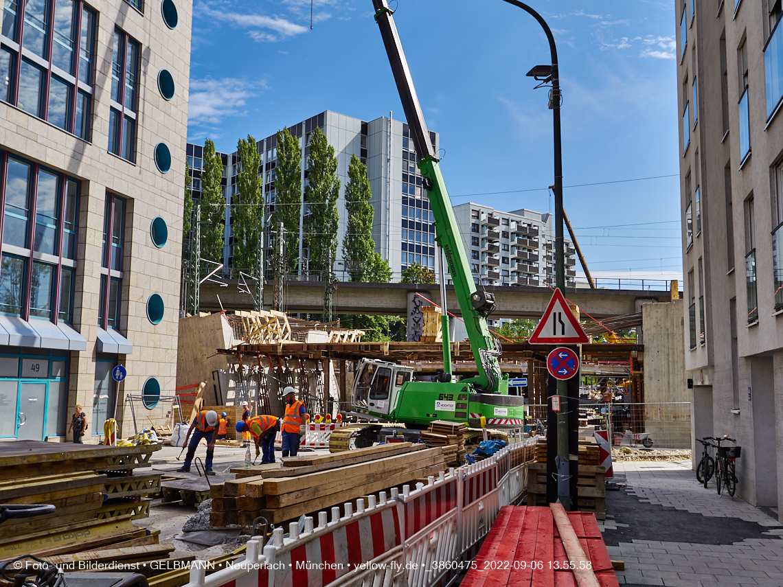 06.09.2022 - Neubau der Eisenbahnbrücke in der Balanstraße