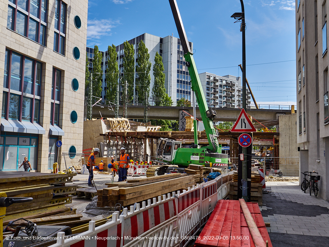 06.09.2022 - Neubau der Eisenbahnbrücke in der Balanstraße