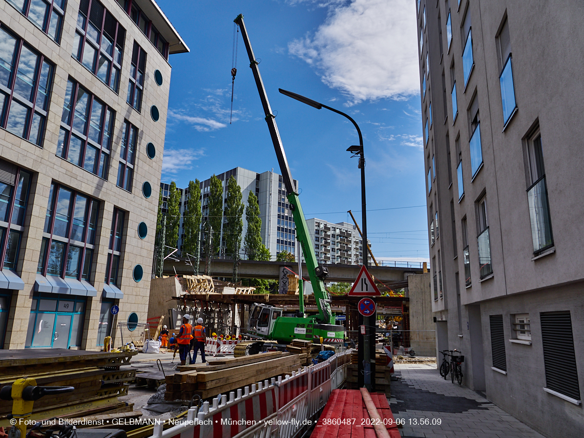 06.09.2022 - Neubau der Eisenbahnbrücke in der Balanstraße
