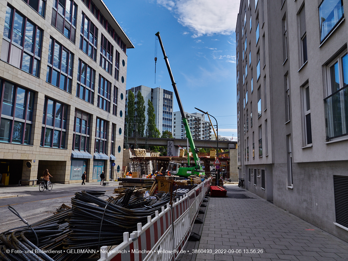 06.09.2022 - Neubau der Eisenbahnbrücke in der Balanstraße