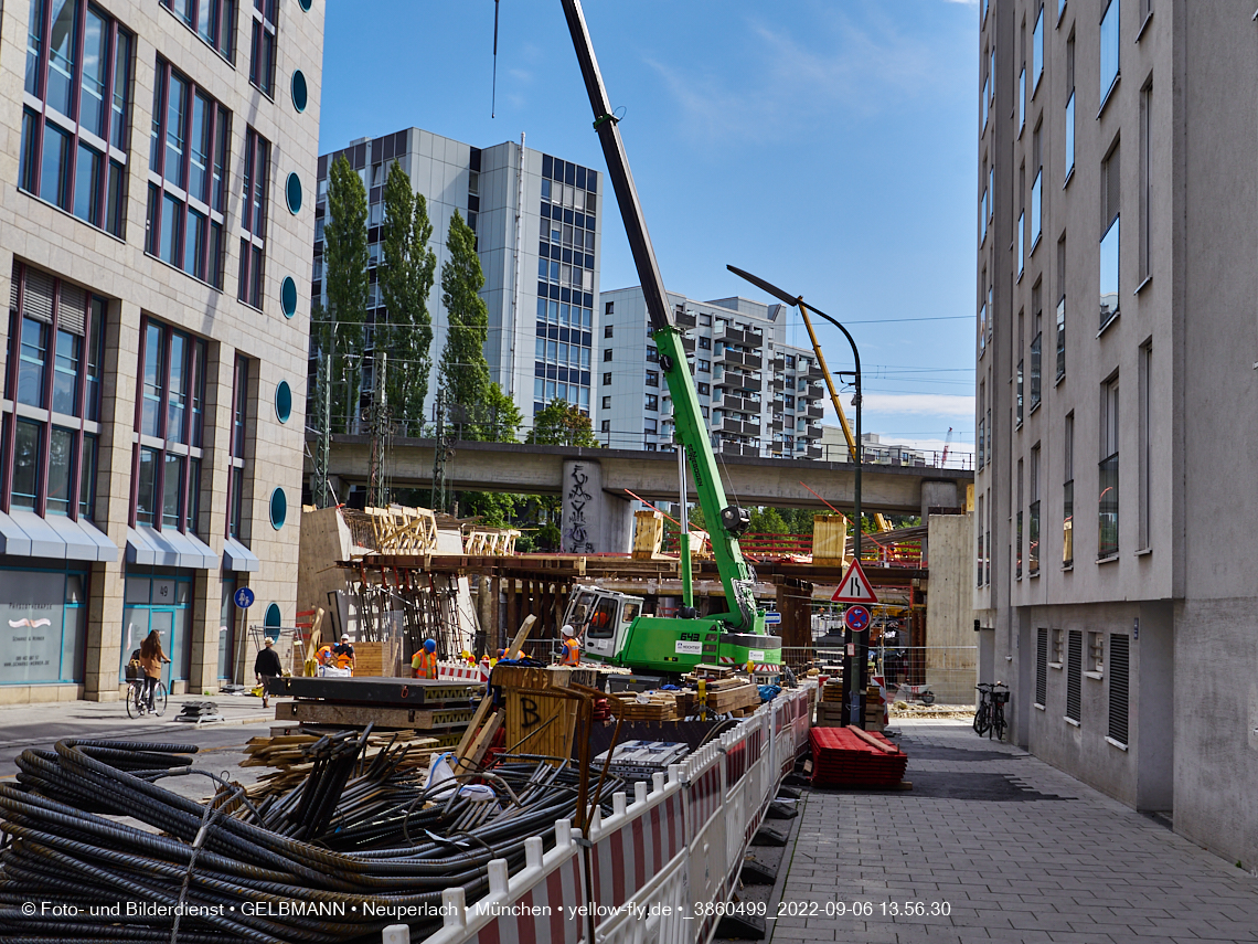 06.09.2022 - Neubau der Eisenbahnbrücke in der Balanstraße