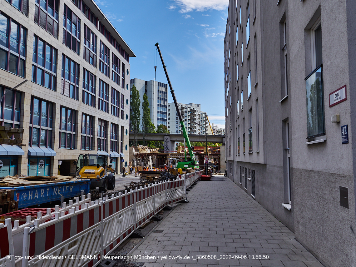 06.09.2022 - Neubau der Eisenbahnbrücke in der Balanstraße