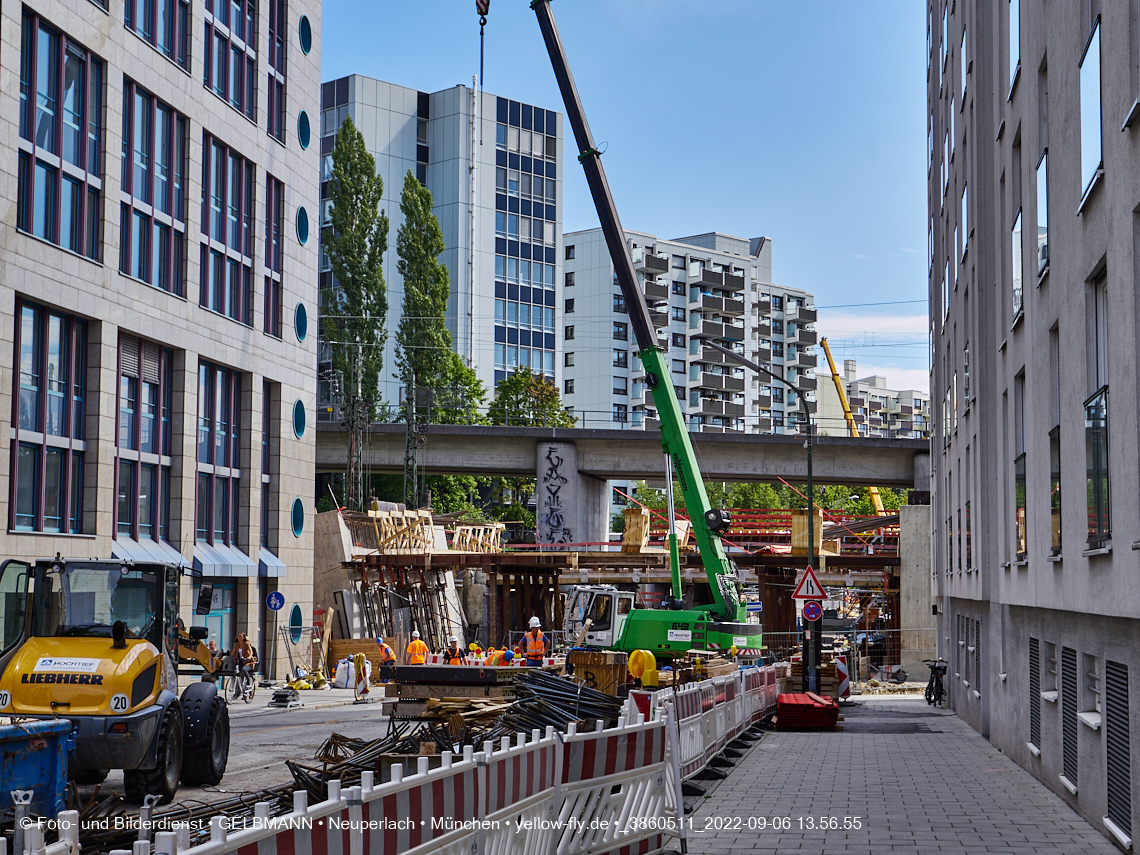 06.09.2022 - Neubau der Eisenbahnbrücke in der Balanstraße