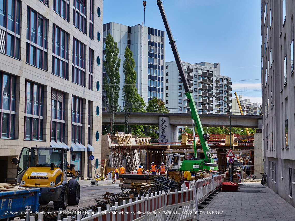 06.09.2022 - Neubau der Eisenbahnbrücke in der Balanstraße