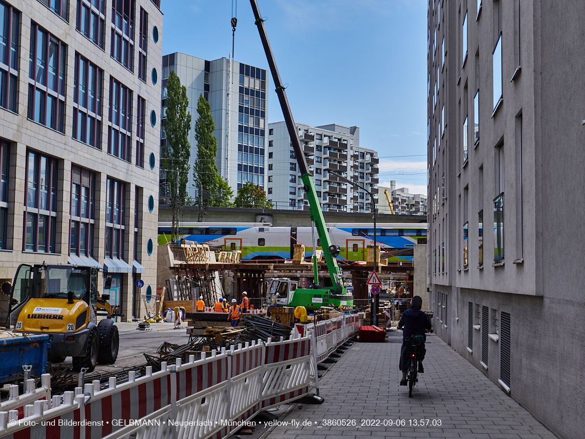 06.09.2022 - Neubau der Eisenbahnbrücke in der Balanstraße
