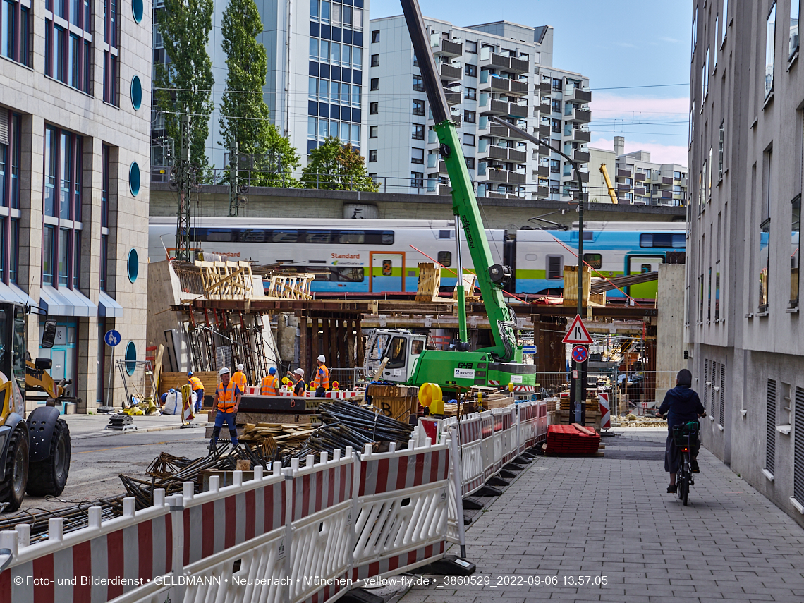 06.09.2022 - Neubau der Eisenbahnbrücke in der Balanstraße
