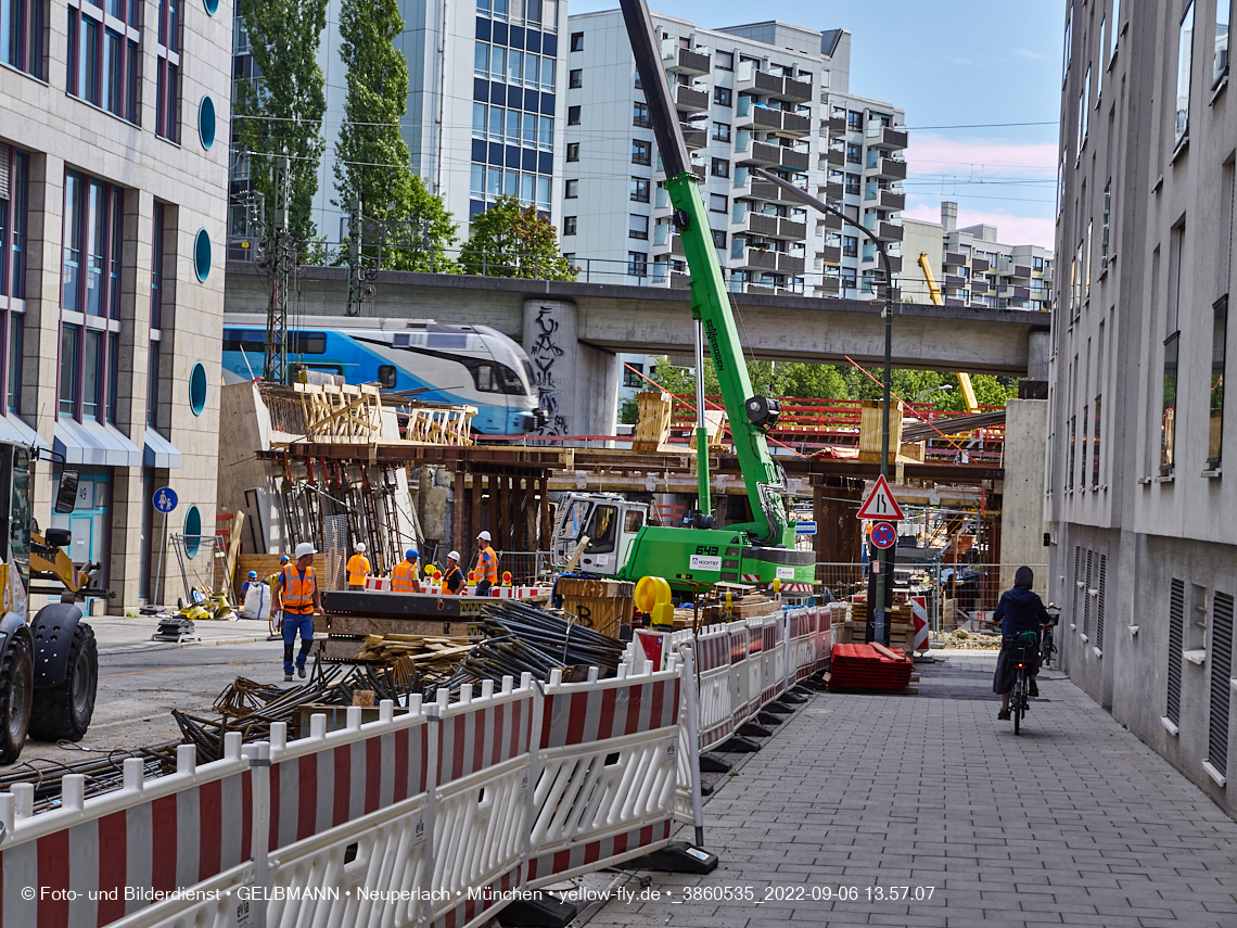 06.09.2022 - Neubau der Eisenbahnbrücke in der Balanstraße