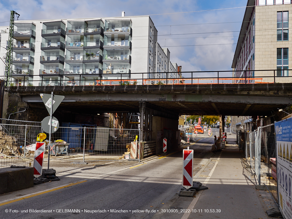 11.10.2022 - Neubau der Eisenbahnbrücke in der Balanstraße