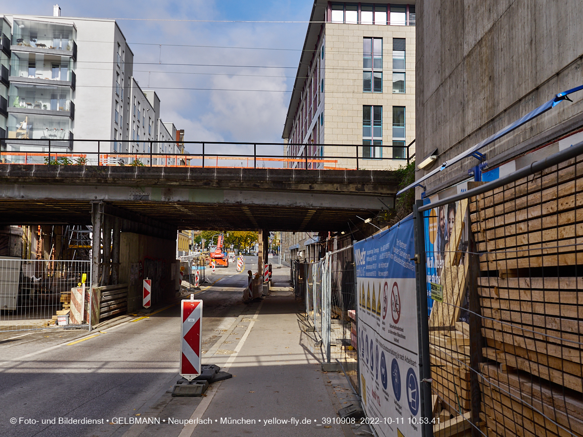 11.10.2022 - Neubau der Eisenbahnbrücke in der Balanstraße