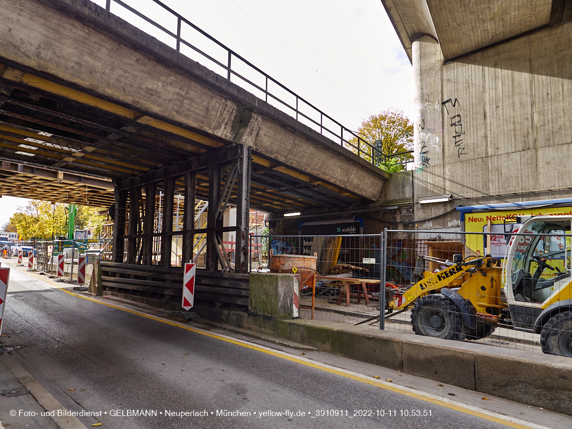 11.10.2022 - Neubau der Eisenbahnbrücke in der Balanstraße