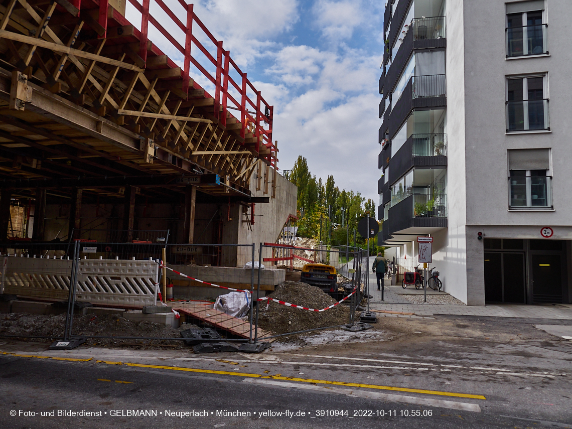 11.10.2022 - Neubau der Eisenbahnbrücke in der Balanstraße
