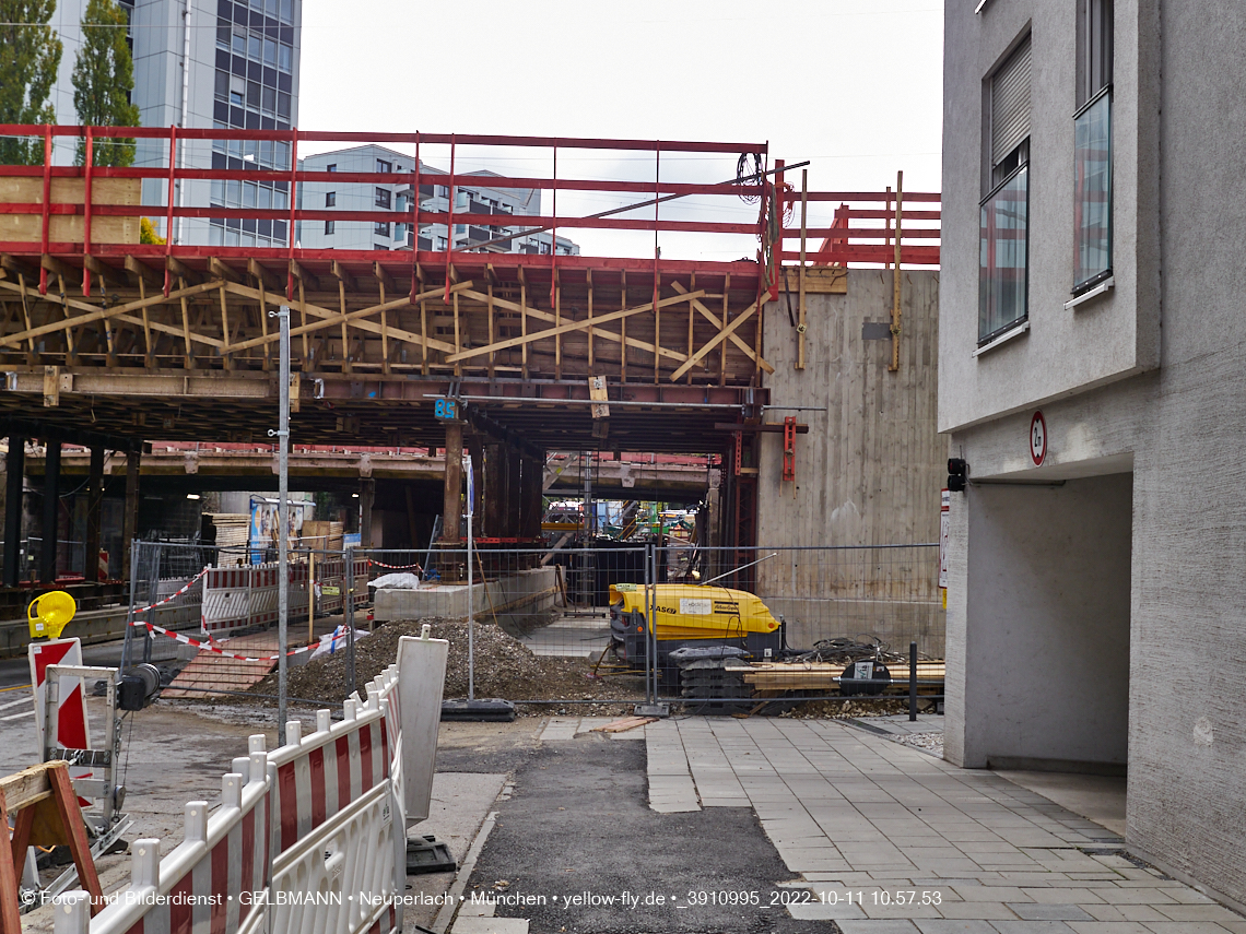 11.10.2022 - Neubau der Eisenbahnbrücke in der Balanstraße