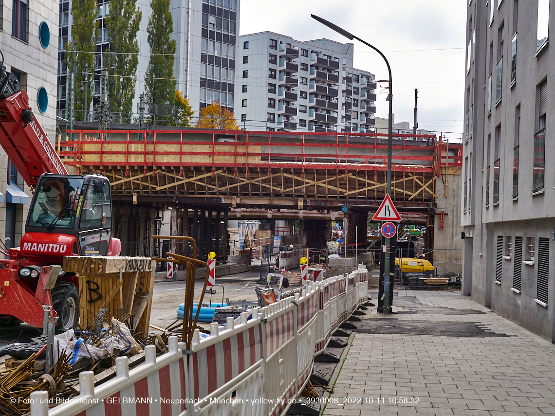 11.10.2022 - Neubau der Eisenbahnbrücke in der Balanstraße