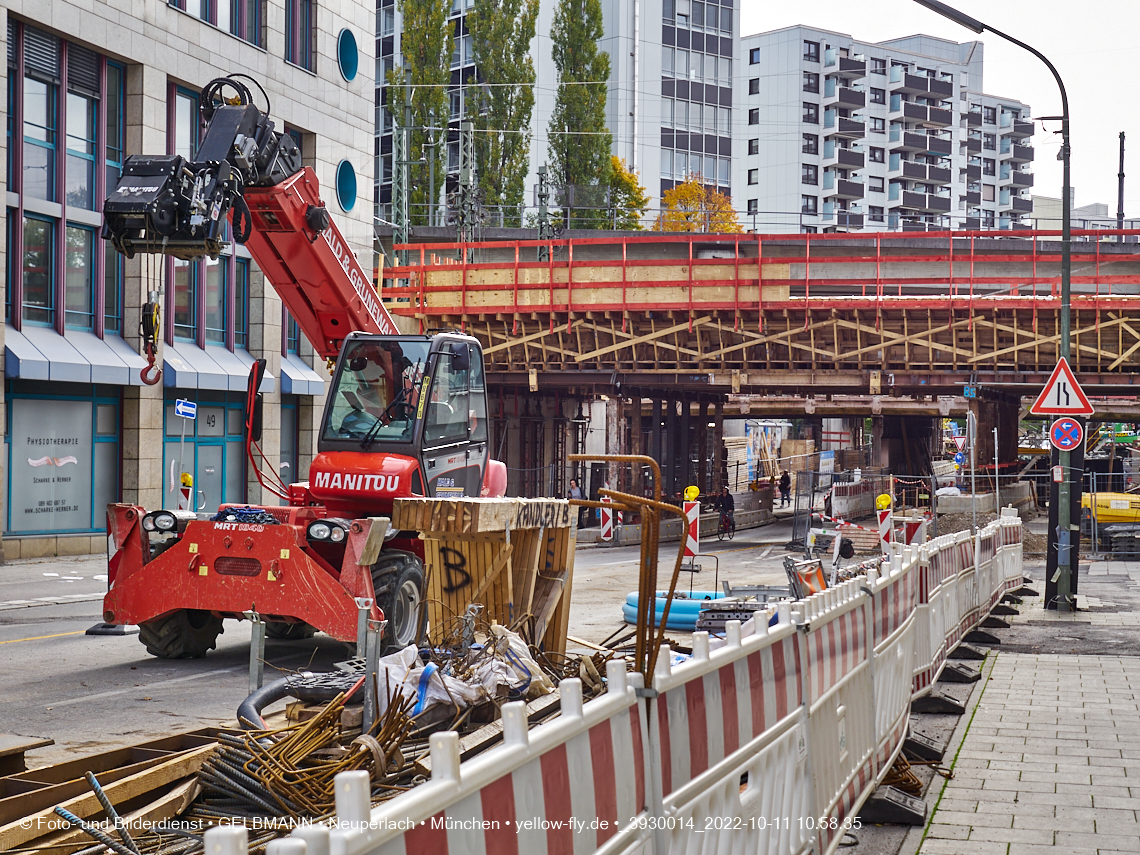 11.10.2022 - Neubau der Eisenbahnbrücke in der Balanstraße