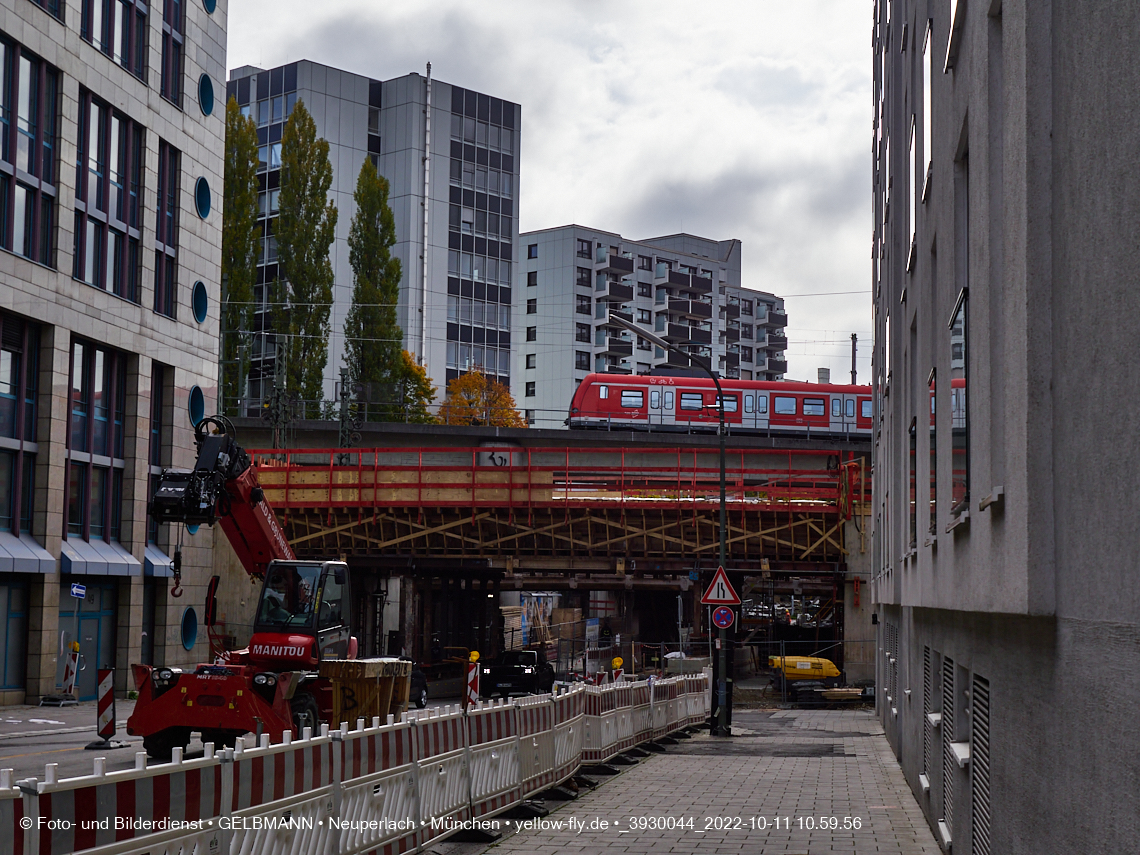 11.10.2022 - Neubau der Eisenbahnbrücke in der Balanstraße