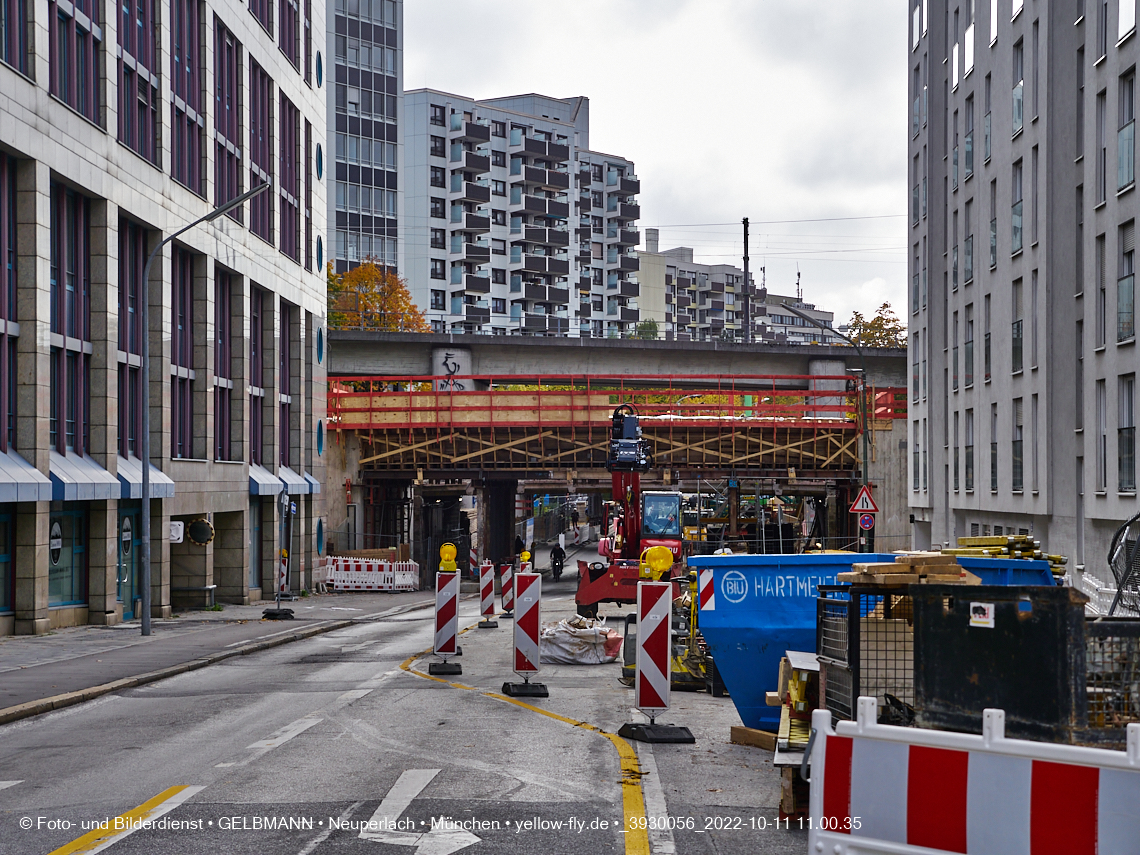 11.10.2022 - Neubau der Eisenbahnbrücke in der Balanstraße