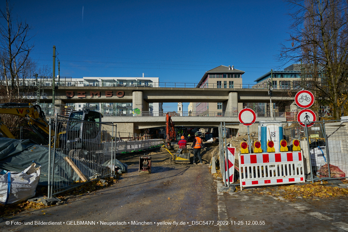 25.11.2022 - Neubau der Eisenbahnbrücke in der Balanstraße