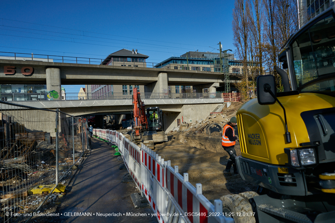 25.11.2022 - Neubau der Eisenbahnbrücke in der Balanstraße