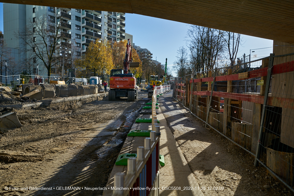 25.11.2022 - Neubau der Eisenbahnbrücke in der Balanstraße