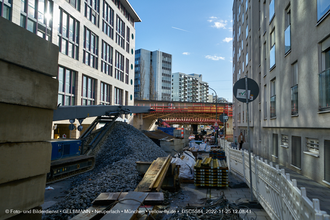 25.11.2022 - Neubau der Eisenbahnbrücke in der Balanstraße