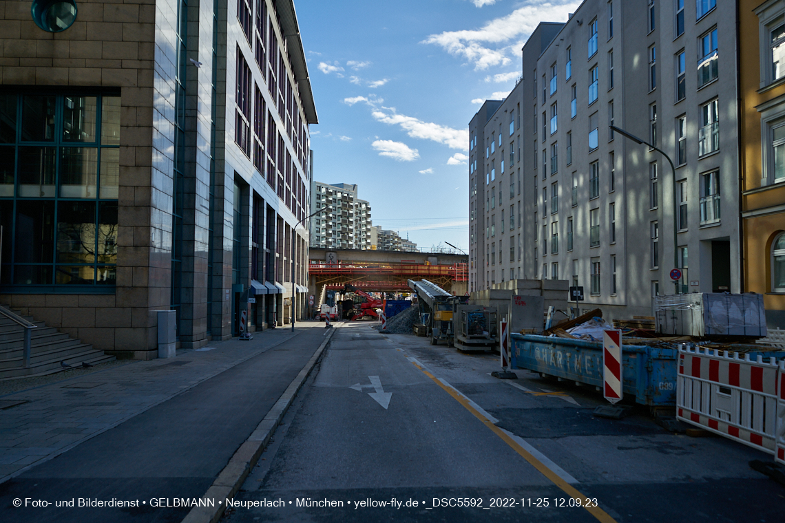 25.11.2022 - Neubau der Eisenbahnbrücke in der Balanstraße