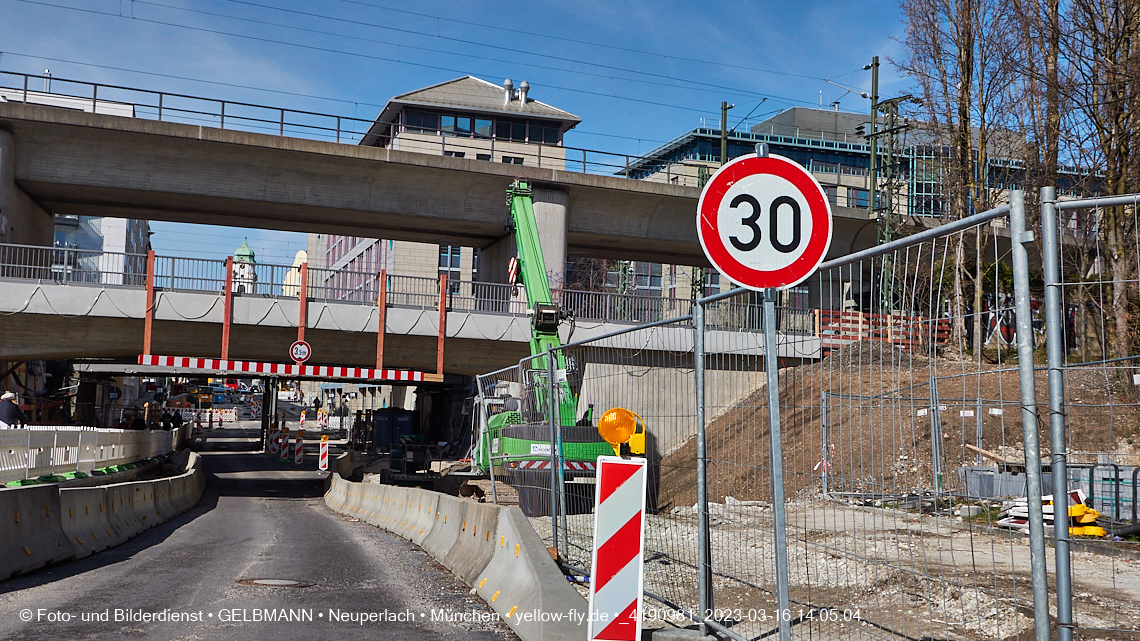 16.03.2023 - Neubau der Eisenbahnbrücke in der Balanstraße