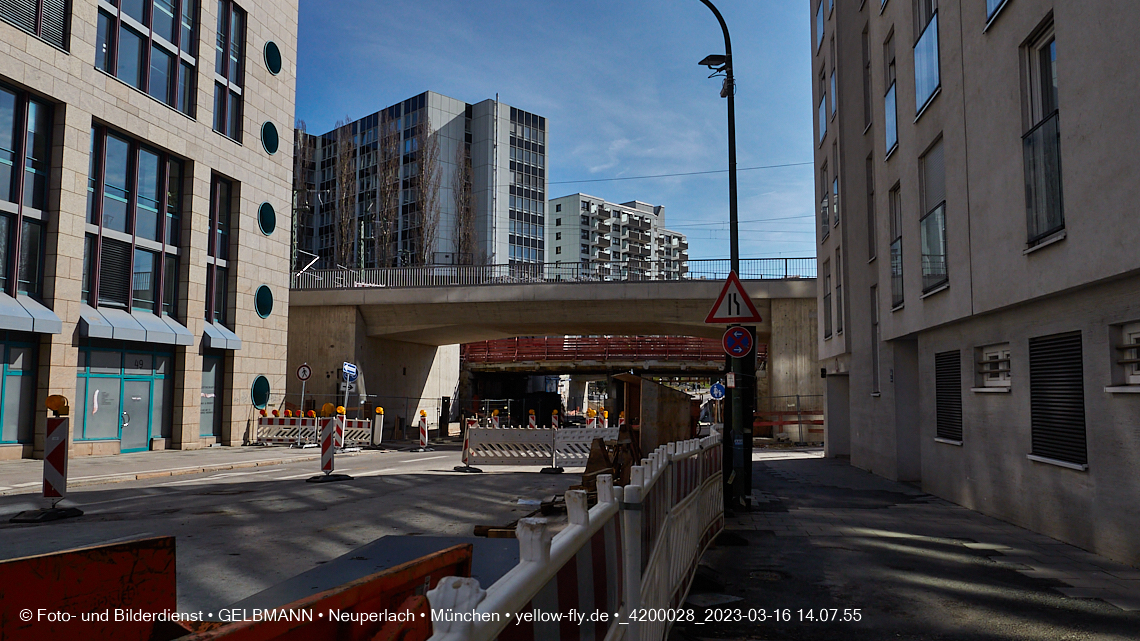 16.03.2023 - Neubau der Eisenbahnbrücke in der Balanstraße