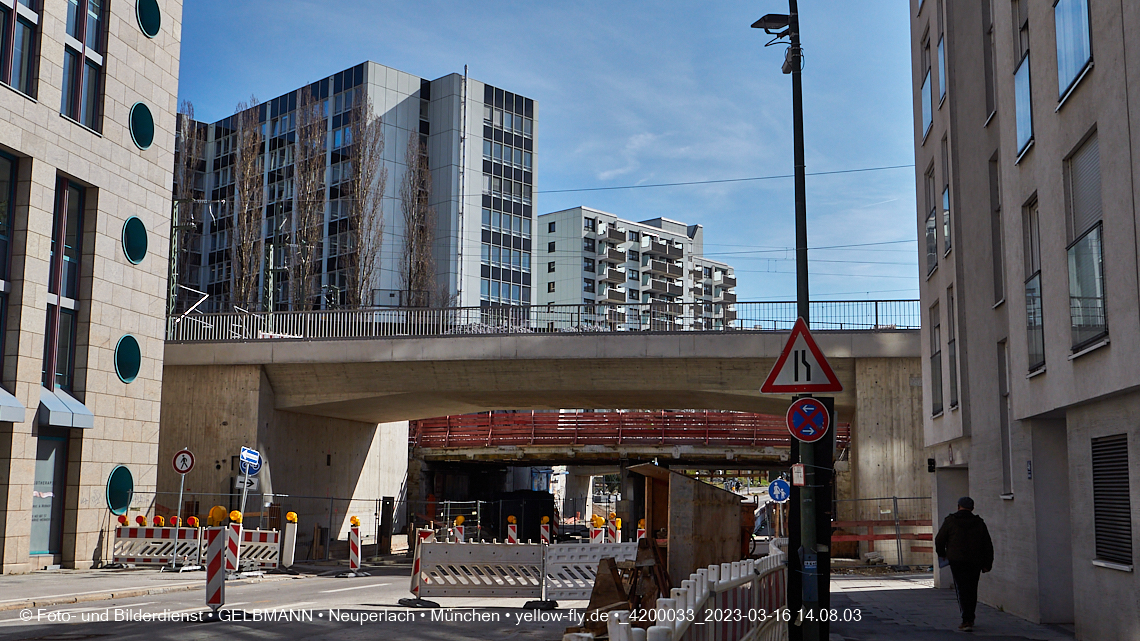 16.03.2023 - Neubau der Eisenbahnbrücke in der Balanstraße