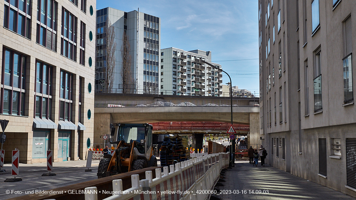 16.03.2023 - Neubau der Eisenbahnbrücke in der Balanstraße