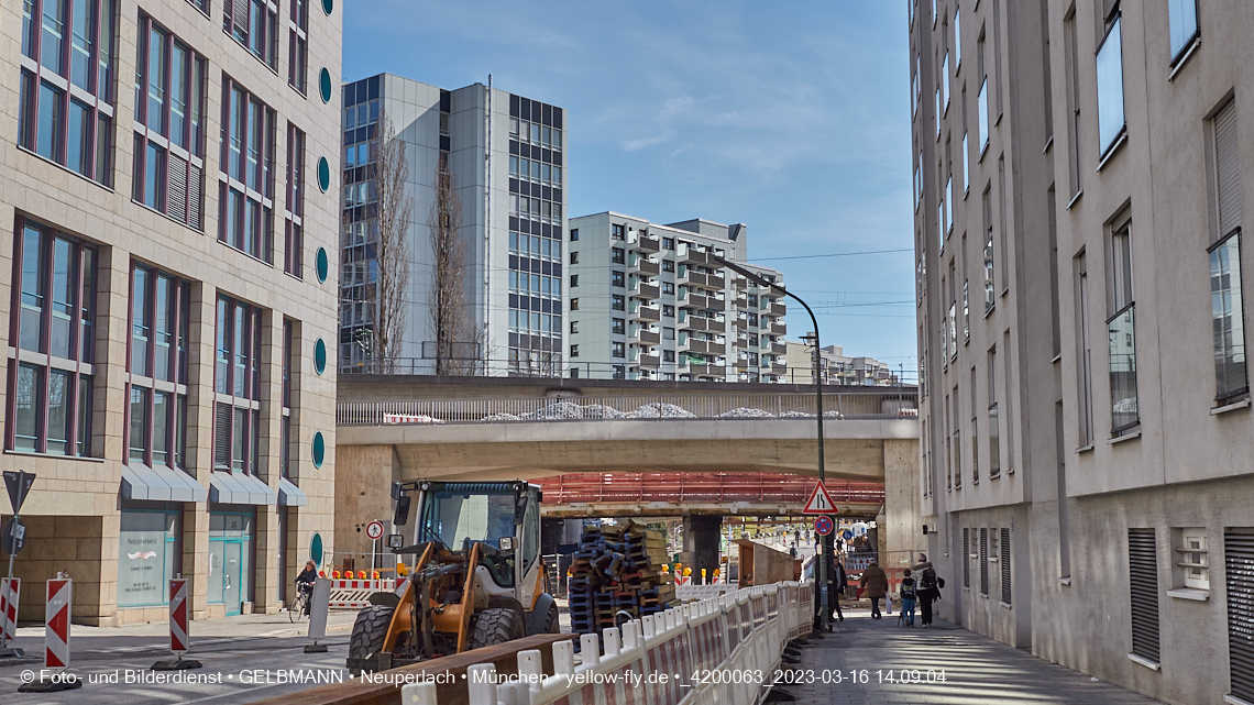16.03.2023 - Neubau der Eisenbahnbrücke in der Balanstraße