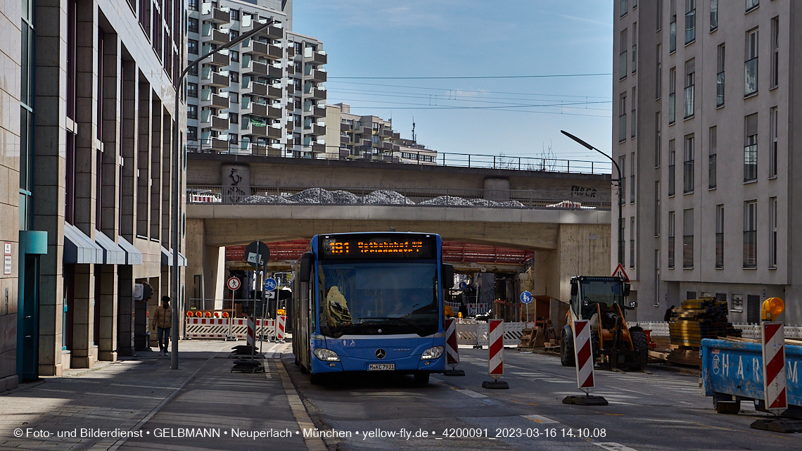 16.03.2023 - Neubau der Eisenbahnbrücke in der Balanstraße