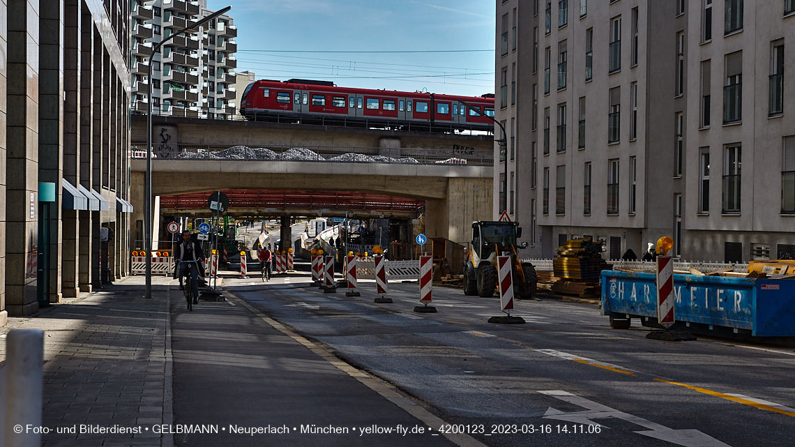 16.03.2023 - Neubau der Eisenbahnbrücke in der Balanstraße