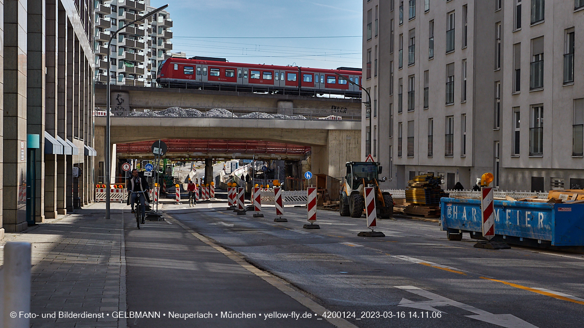 16.03.2023 - Neubau der Eisenbahnbrücke in der Balanstraße