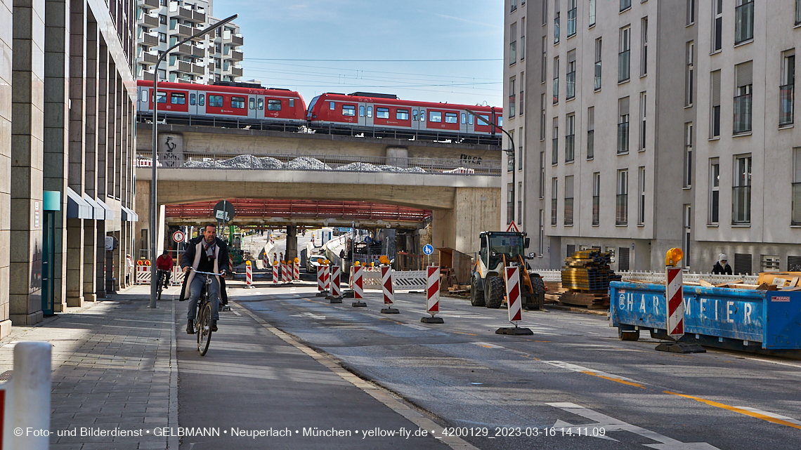 16.03.2023 - Neubau der Eisenbahnbrücke in der Balanstraße