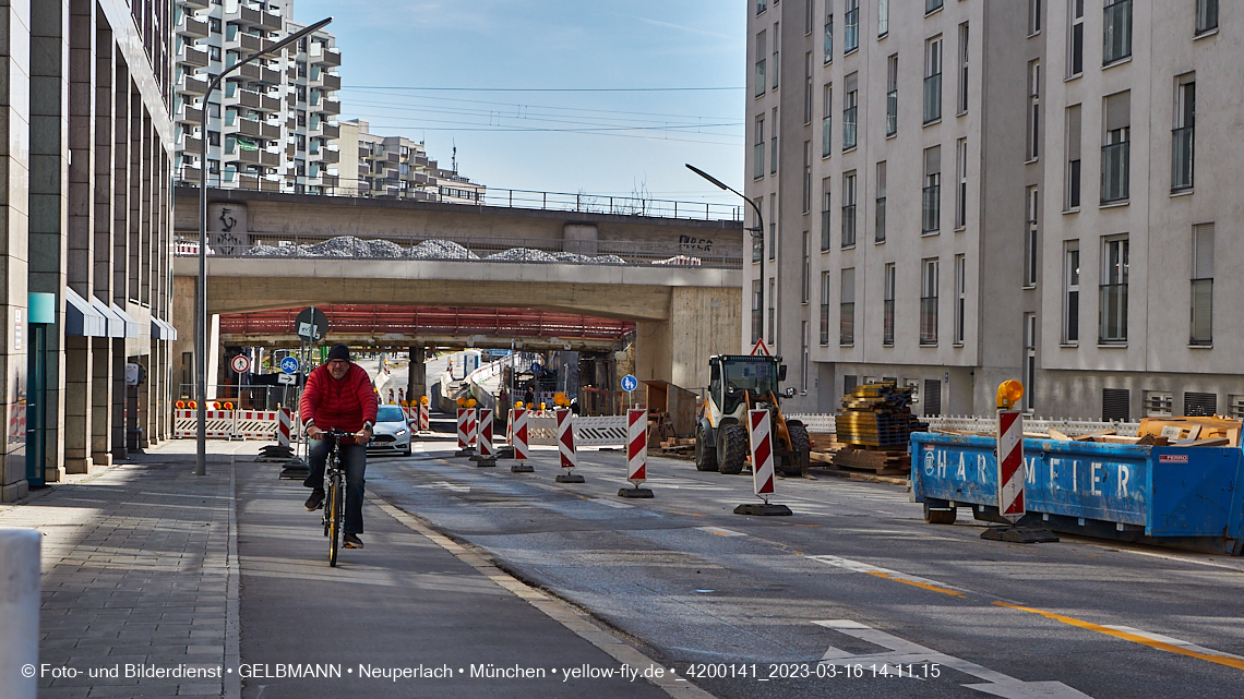 16.03.2023 - Neubau der Eisenbahnbrücke in der Balanstraße