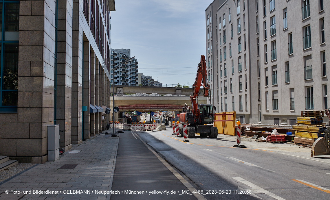 20.06.2023 - Neubau der Eisenbahnbrücke in der Balanstraße