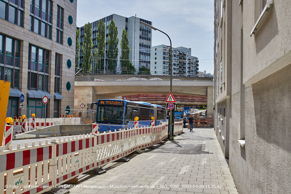 20.06.2023 - Neubau der Eisenbahnbrücke in der Balanstraße