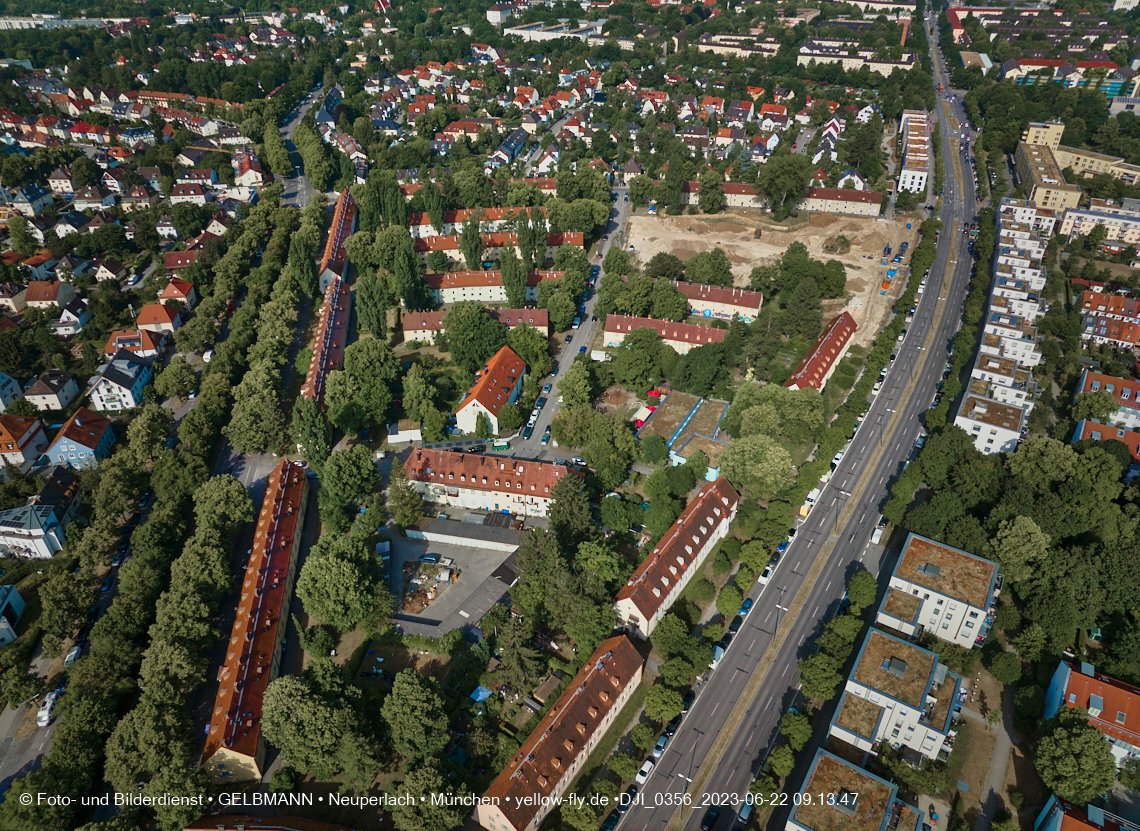 22.06.2023 - Baustelle Maikäfersiedlung zwischen Berg am Laim und Neuperlach