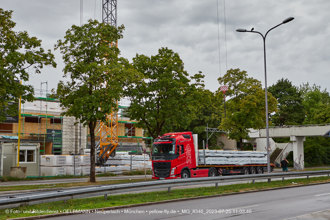 25.07.2023 - neue Wände für das Haus für Kinder in Neuperlach