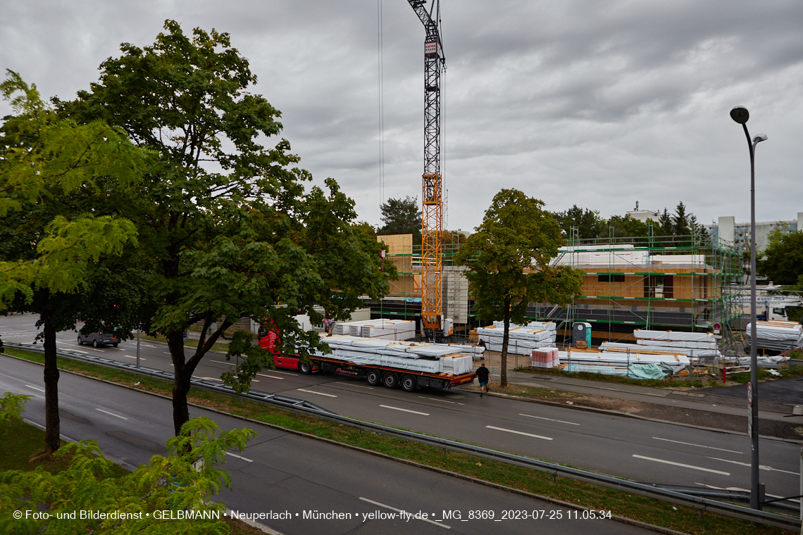 25.07.2023 - neue Wände für das Haus für Kinder in Neuperlach